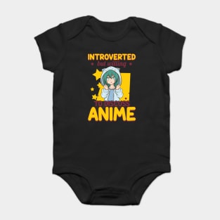 Cute Introverted But Willing To Discuss Anime Girl Baby Bodysuit